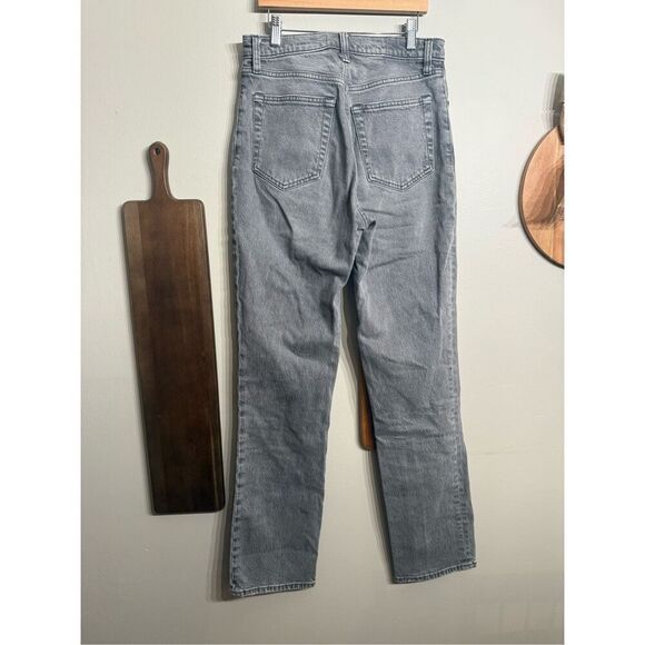 Abercrombie & Fitch grey ultra High Rise The 90s straight Jeans Size 4 Extra Lon - Picture 2 of 5